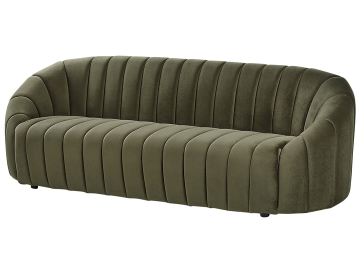 Malung 3 Seater Velvet Sofa Dark Green