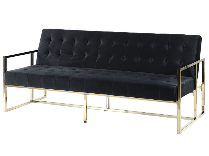 Marstal 3 Seater Sofa Black Velvet