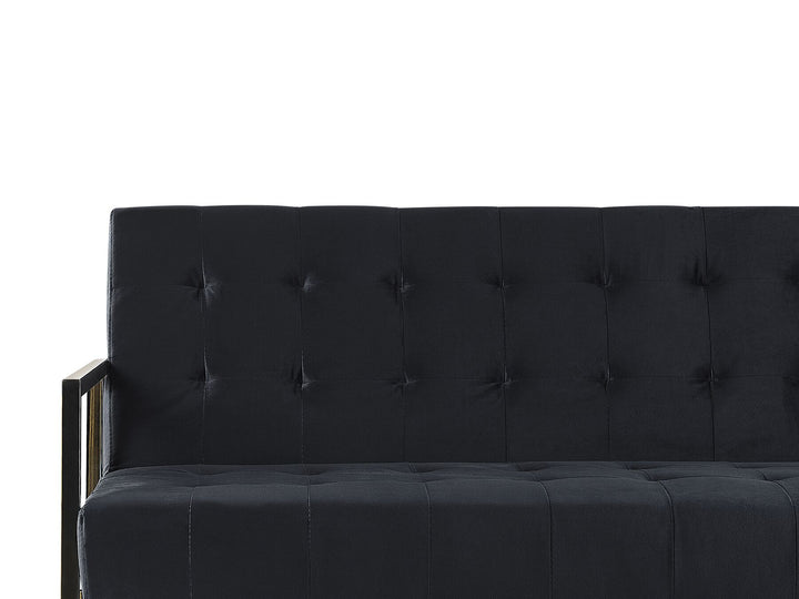 Marstal 3 Seater Sofa Black Velvet