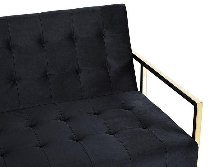 Marstal 3 Seater Sofa Black Velvet