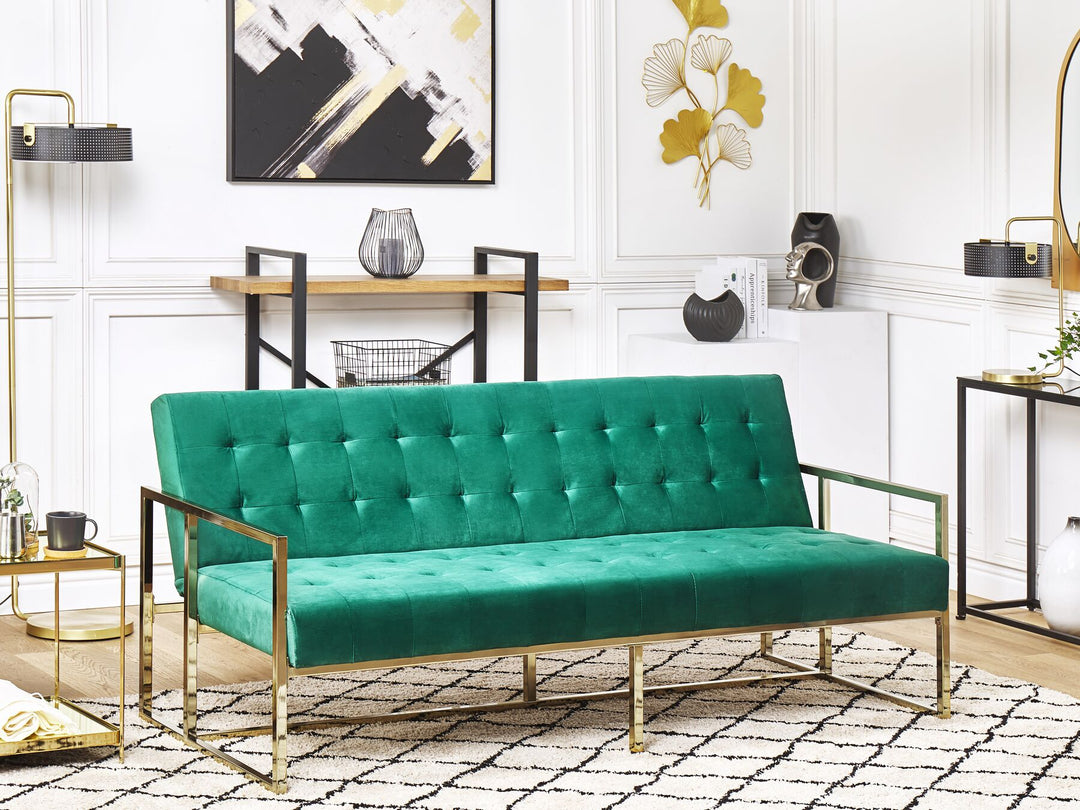 Marstal 3 Seater Sofa Emerald Green Velvet