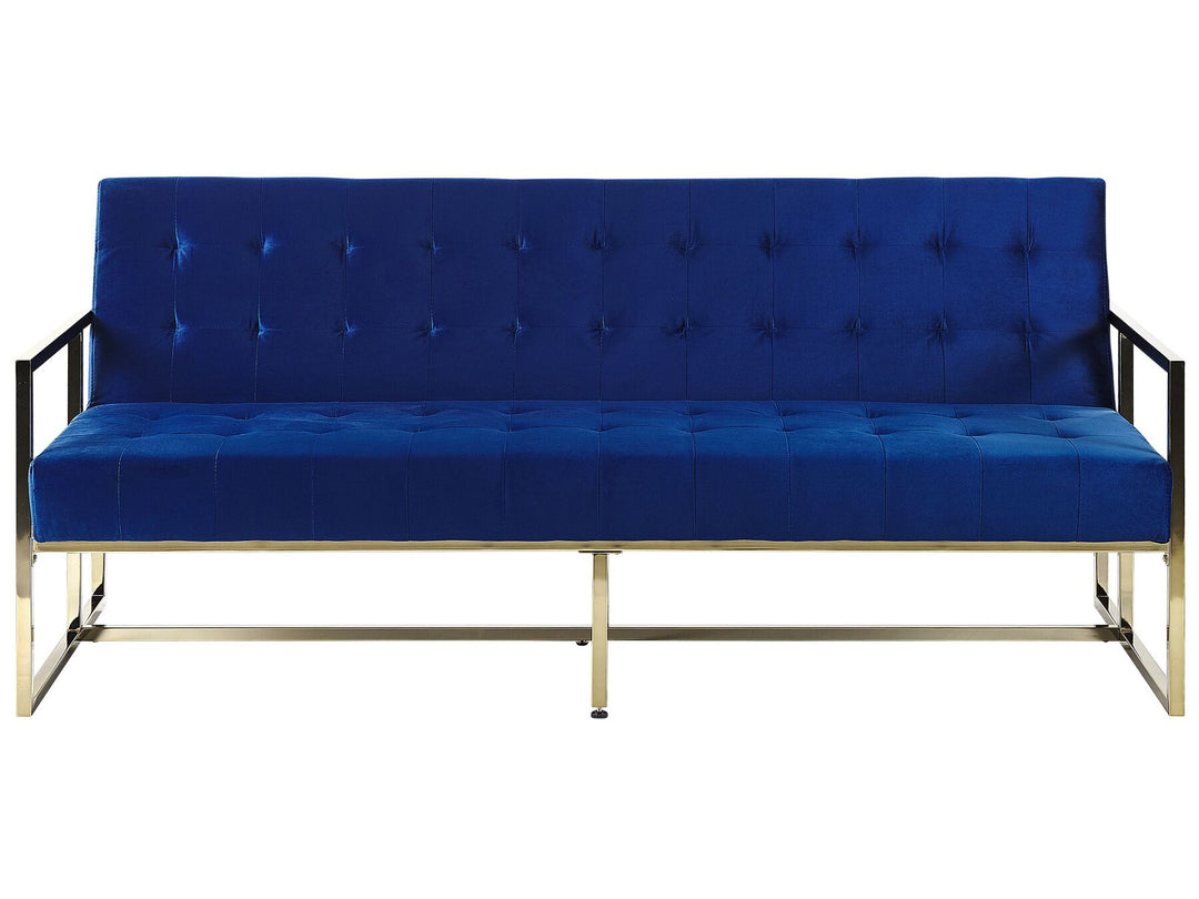 Marstal 3 Seater Sofa Navy Blue Velvet