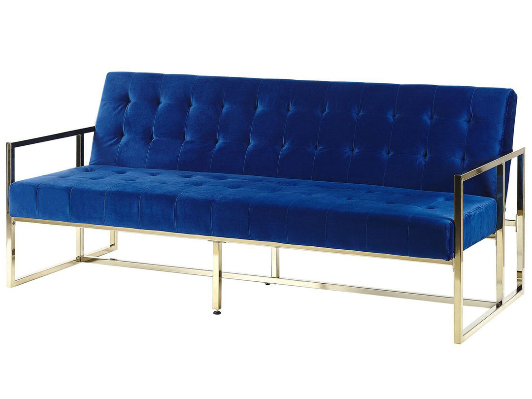 Marstal 3 Seater Sofa Navy Blue Velvet