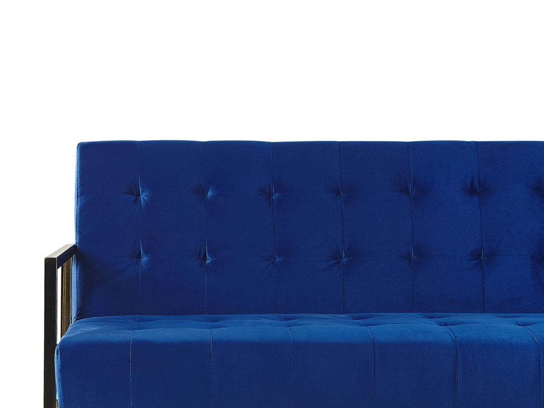 Marstal 3 Seater Sofa Navy Blue Velvet