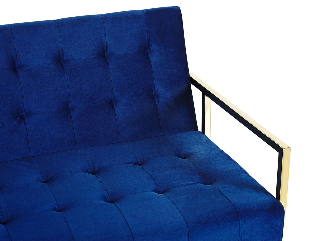 Marstal 3 Seater Sofa Navy Blue Velvet