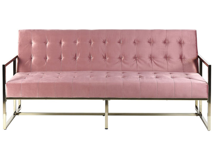 Marstal 3 Seater Sofa Pink Velvet