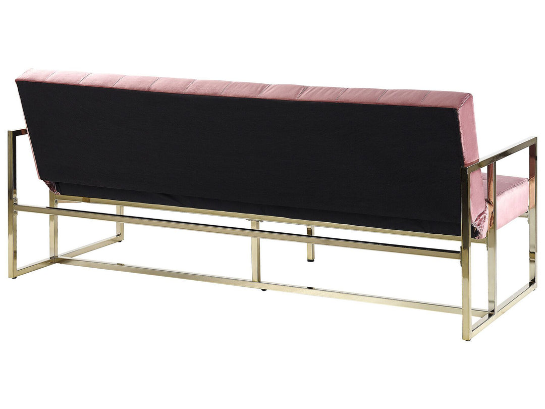 Marstal 3 Seater Sofa Pink Velvet