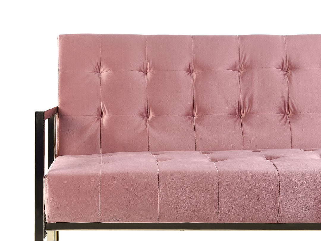 Marstal 3 Seater Sofa Pink Velvet