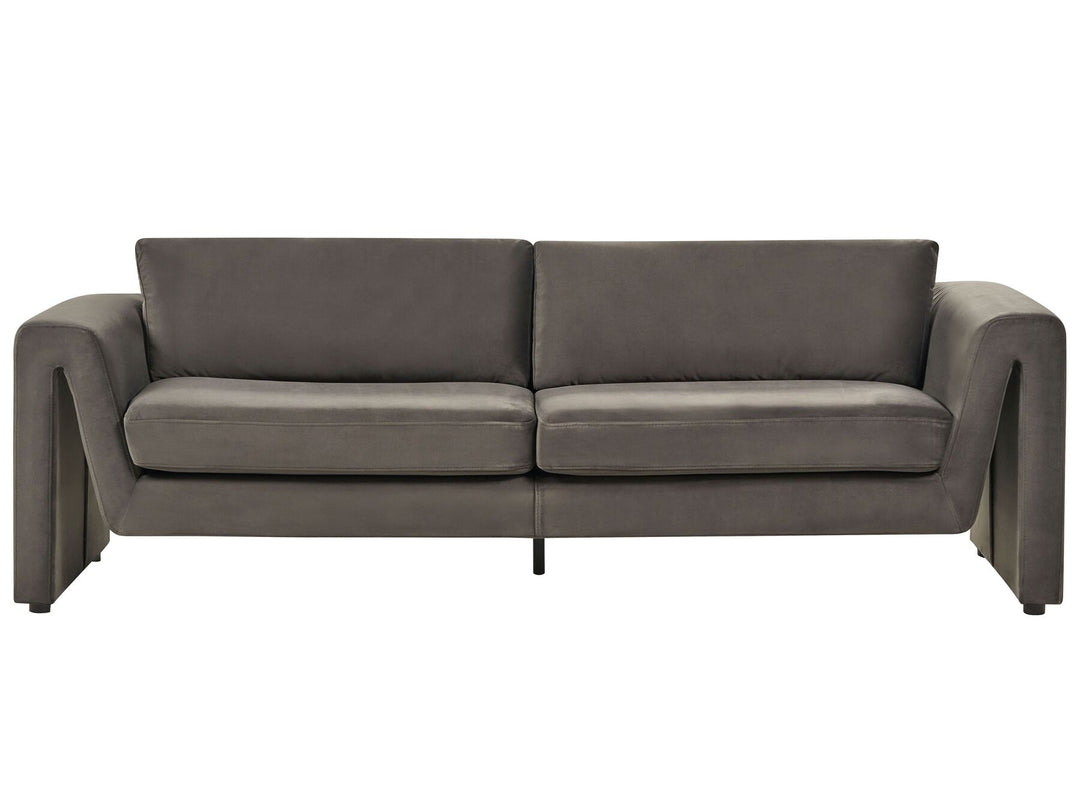 Maunu 3 Seater Velvet Sofa Graphite Grey