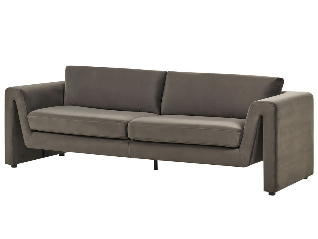 Maunu 3 Seater Velvet Sofa Graphite Grey