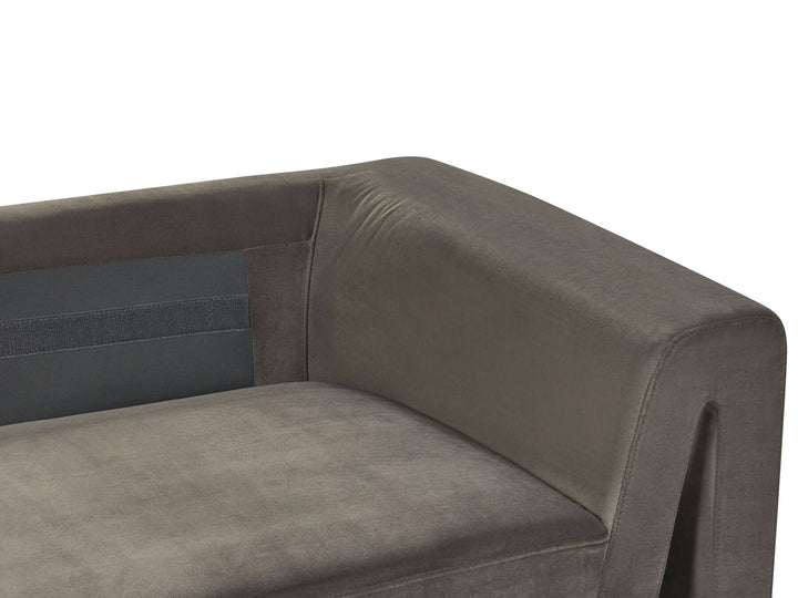 Maunu 3 Seater Velvet Sofa Graphite Grey