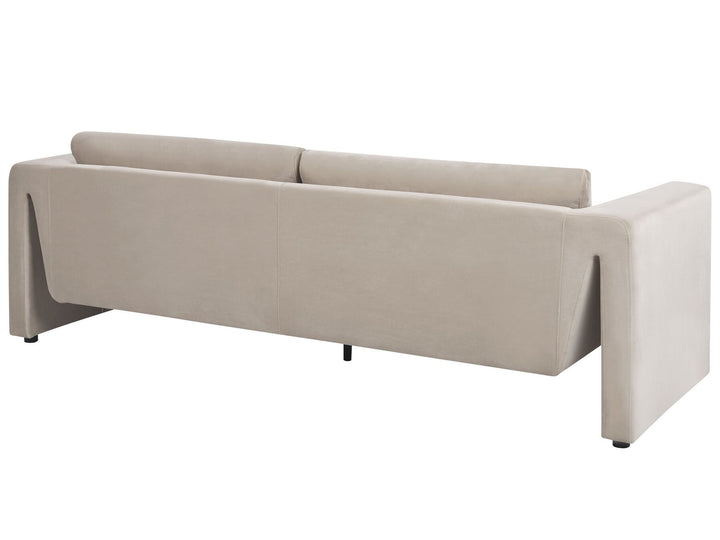 Maunu 3 Seater Velvet Sofa Taupe