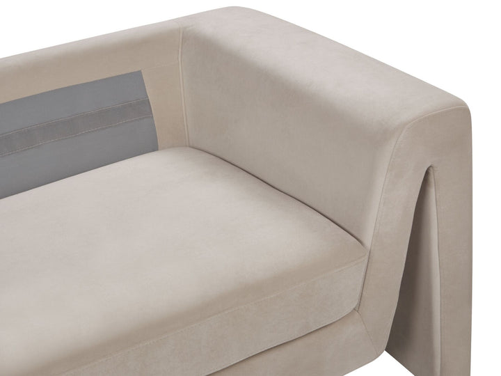 Maunu 3 Seater Velvet Sofa Taupe