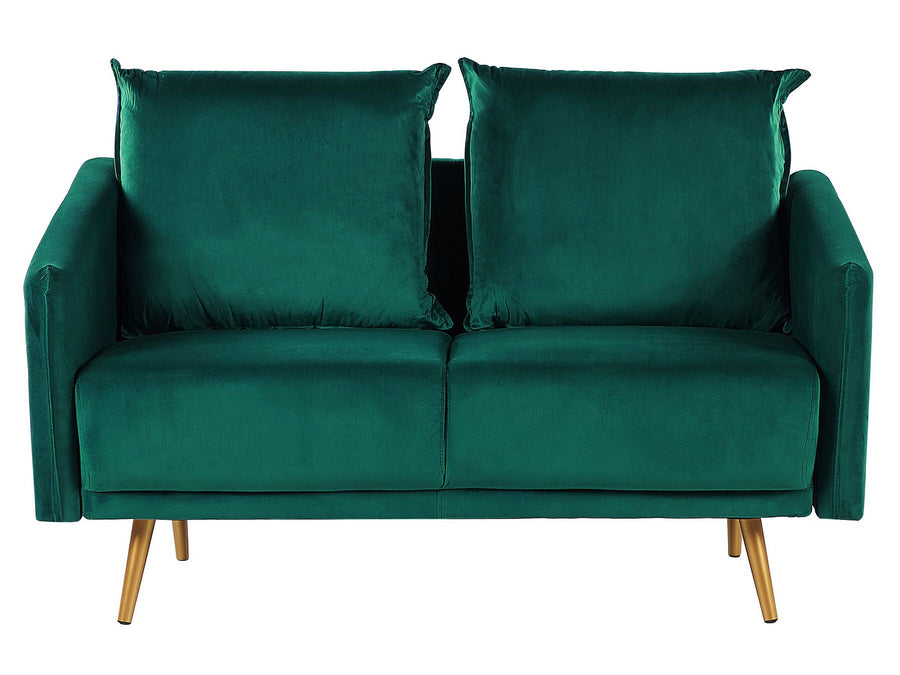 Maura 2 Seater Velvet Sofa Emerald Green