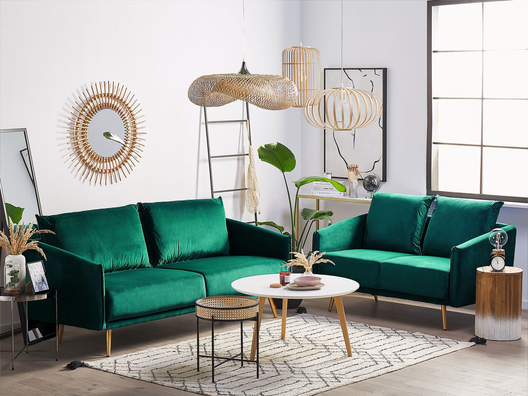 Maura 2 Seater Velvet Sofa Emerald Green