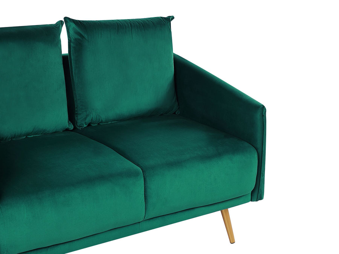 Maura 2 Seater Velvet Sofa Emerald Green