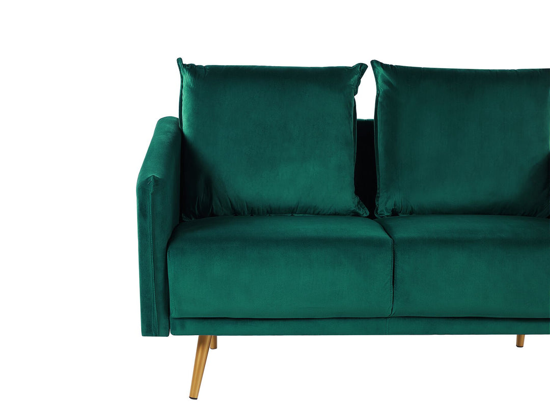 Maura 2 Seater Velvet Sofa Emerald Green