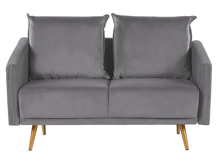 Maura 2 Seater Velvet Sofa Grey