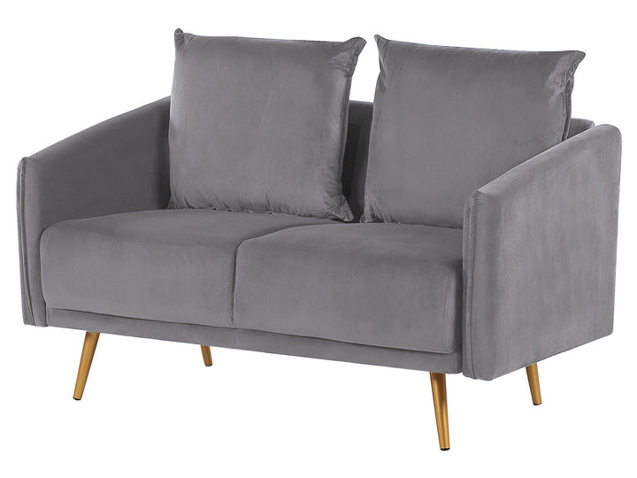 Maura 2 Seater Velvet Sofa Grey