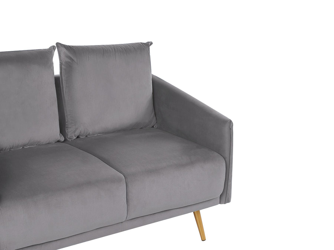 Maura 2 Seater Velvet Sofa Grey