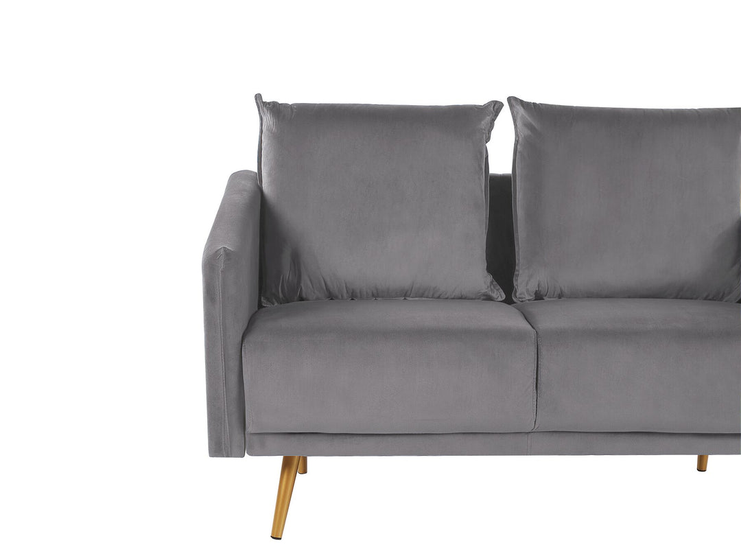 Maura 2 Seater Velvet Sofa Grey