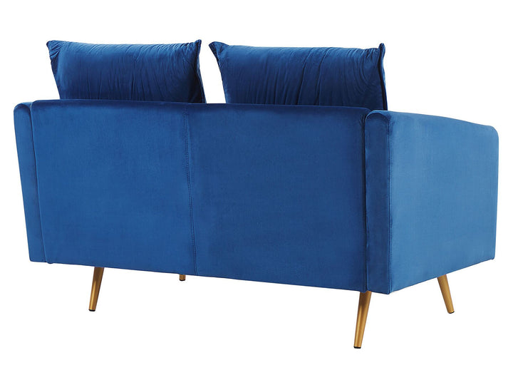 Maura 2 Seater Velvet Sofa Navy Blue