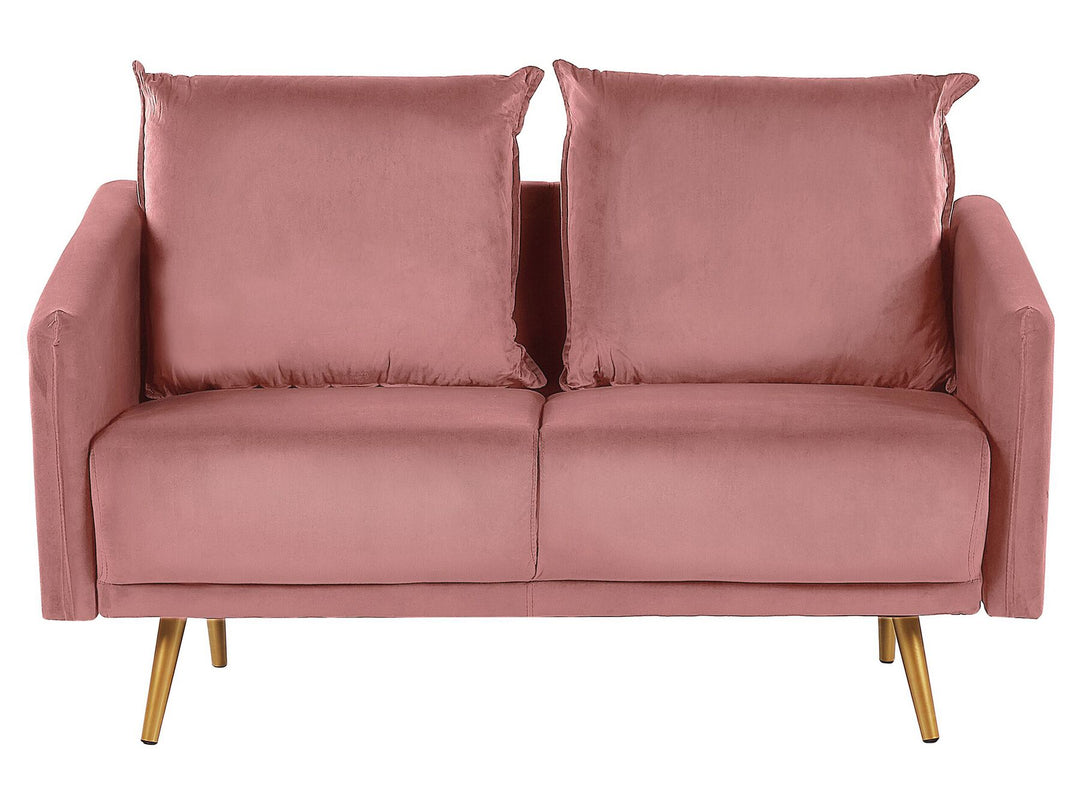 Maura 2 Seater Velvet Sofa Pink