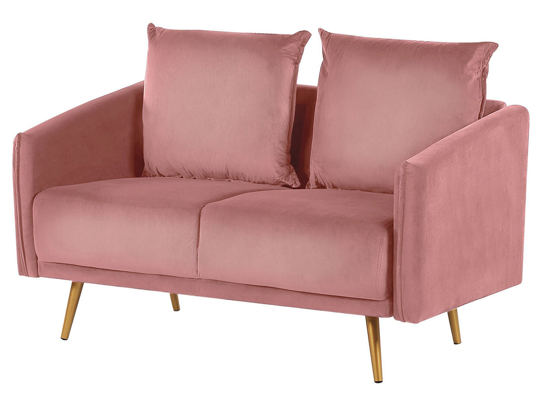 Maura 2 Seater Velvet Sofa Pink