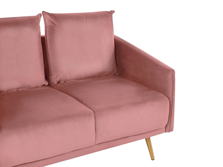 Maura 2 Seater Velvet Sofa Pink