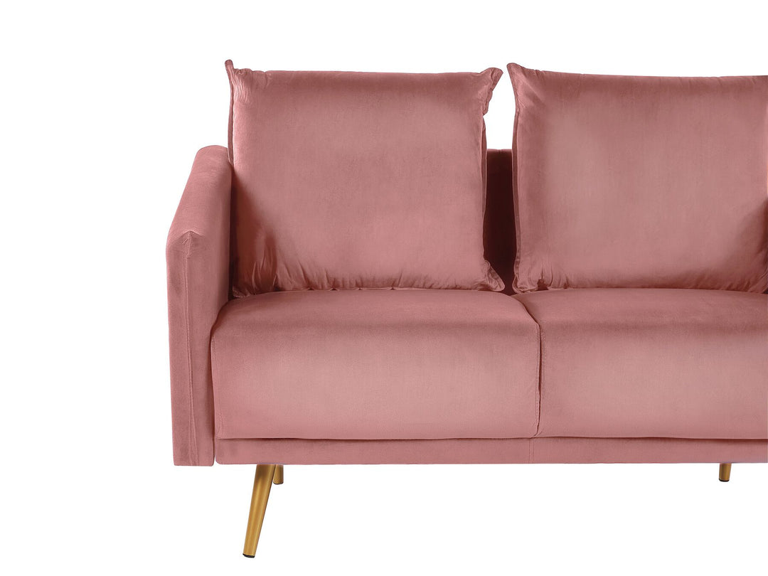 Maura 2 Seater Velvet Sofa Pink