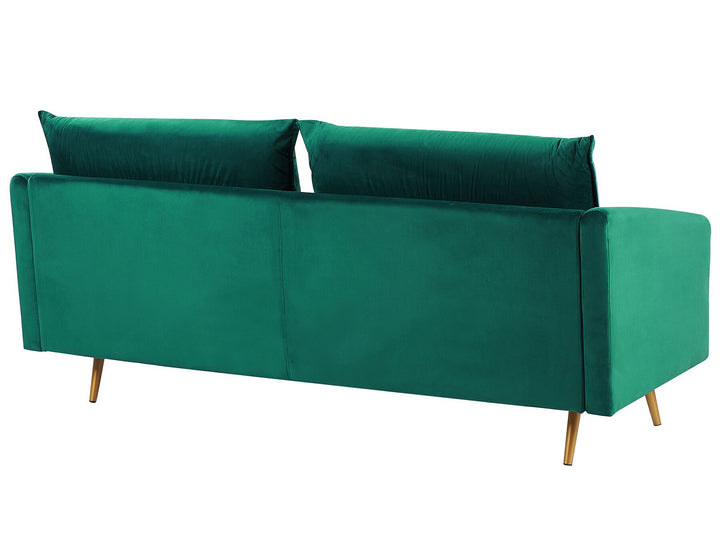 Maura 3 Seater Velvet Sofa Emerald Green