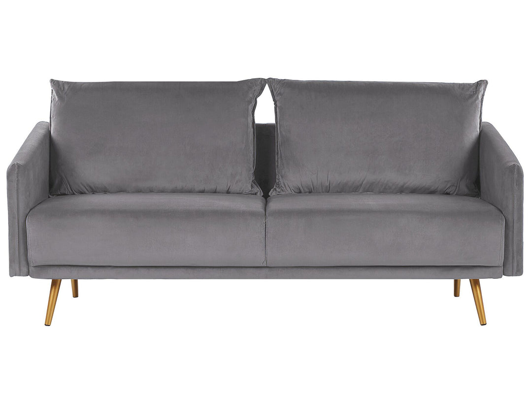 Maura 3 Seater Velvet Sofa Grey