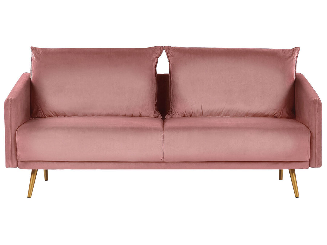 Maura 3 Seater Velvet Sofa Pink