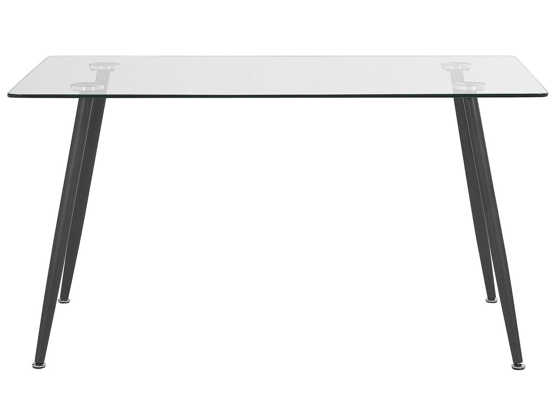 Sweden Glass Top Dining Table 140 x 80 cm