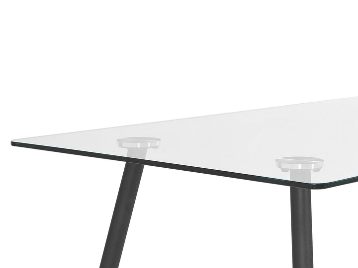 Sweden Glass Top Dining Table 140 x 80 cm