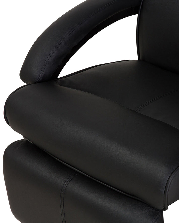 Might Armchair Faux Leather Black