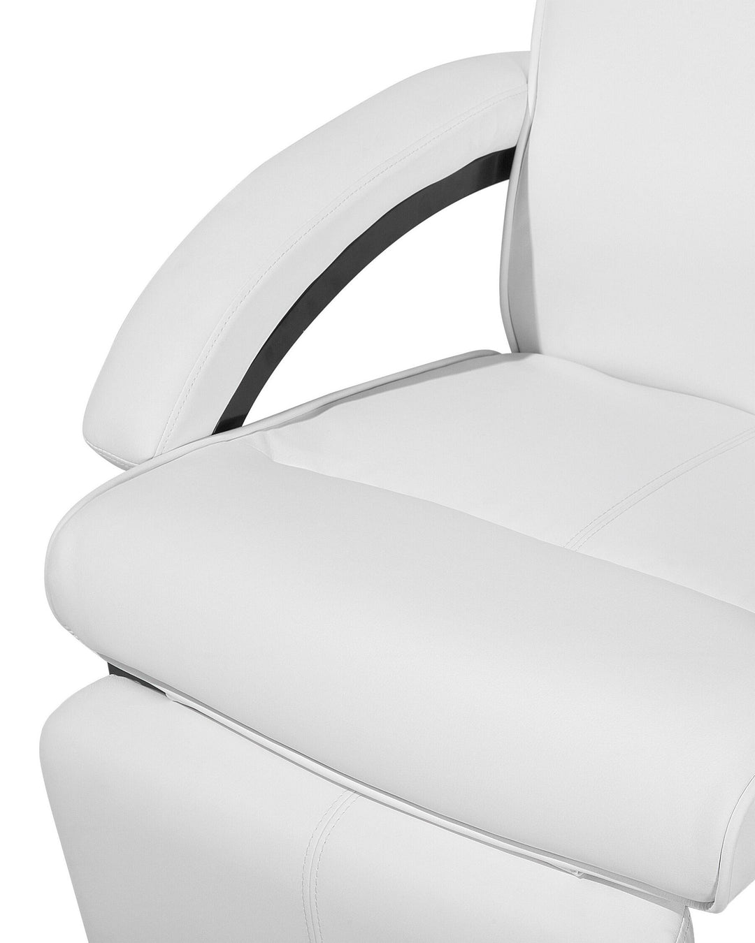 Might Armchair Faux Leather White