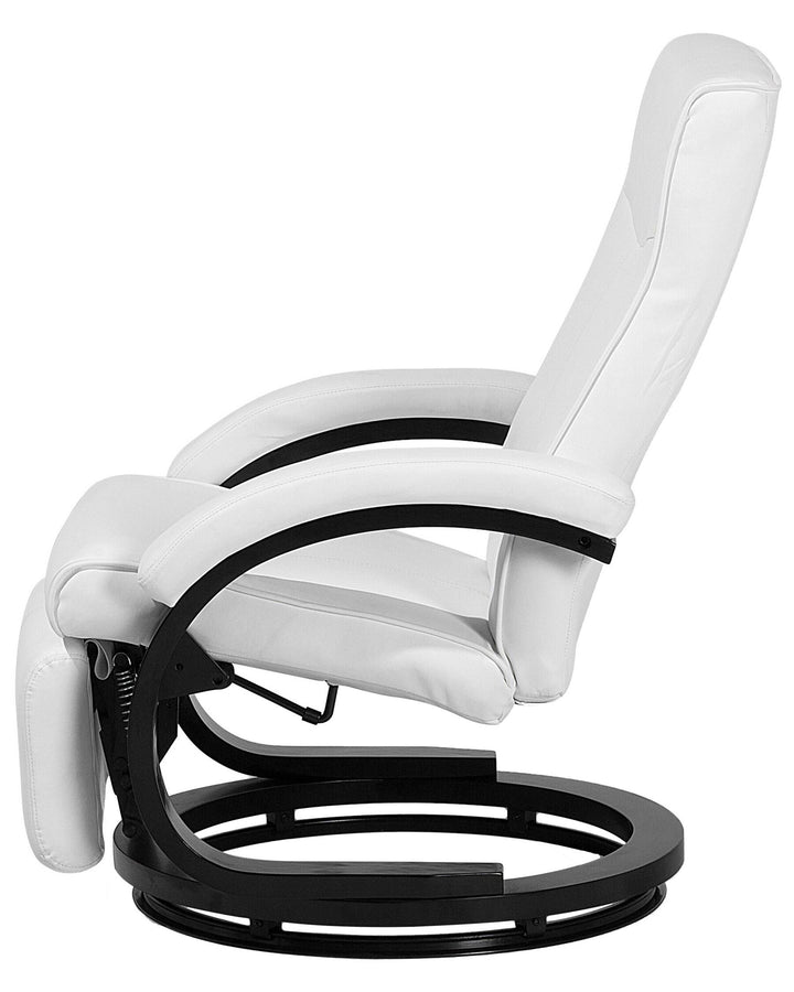 Might Armchair Faux Leather White