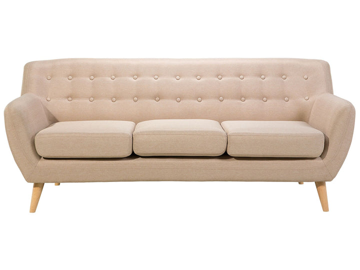 Motala 3 Seater Fabric Sofa Beige