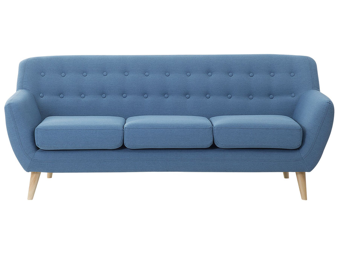 Motala 3 Seater Fabric Sofa Blue