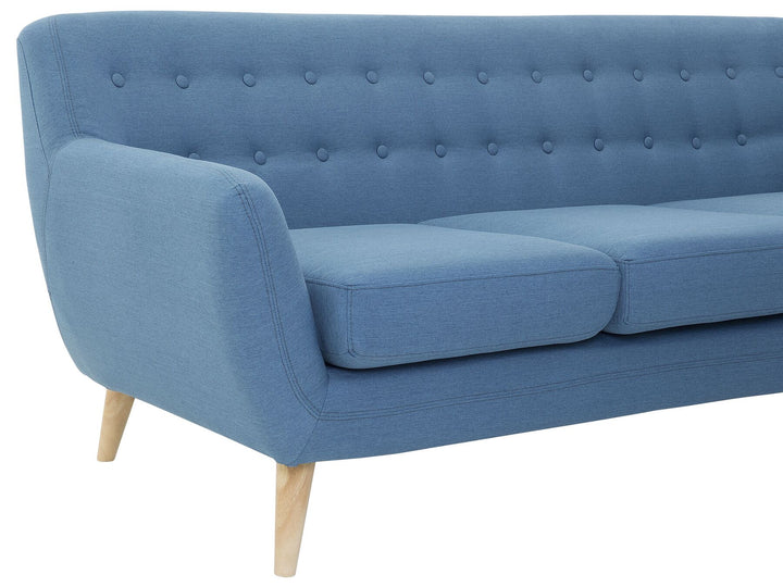 Motala 3 Seater Fabric Sofa Blue