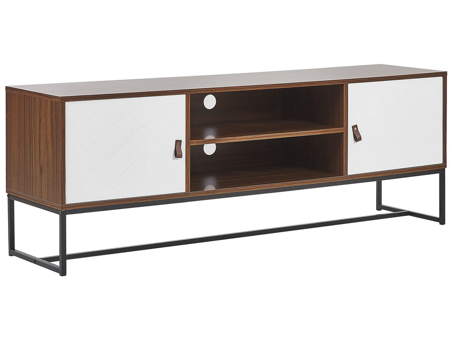 TV Stand Dark Brown/ White NUEVA