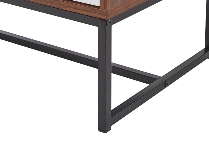 TV Stand Dark Brown/ White Darsy