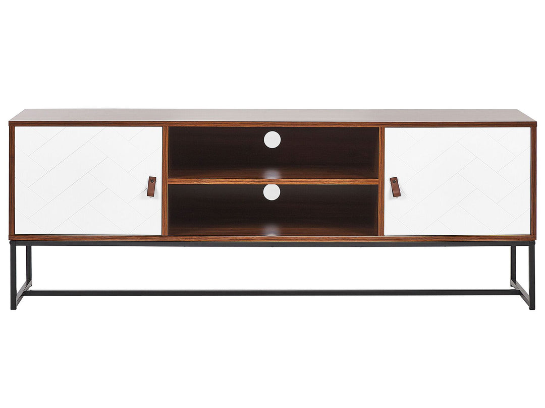 TV Stand Dark Brown/ White Darsy