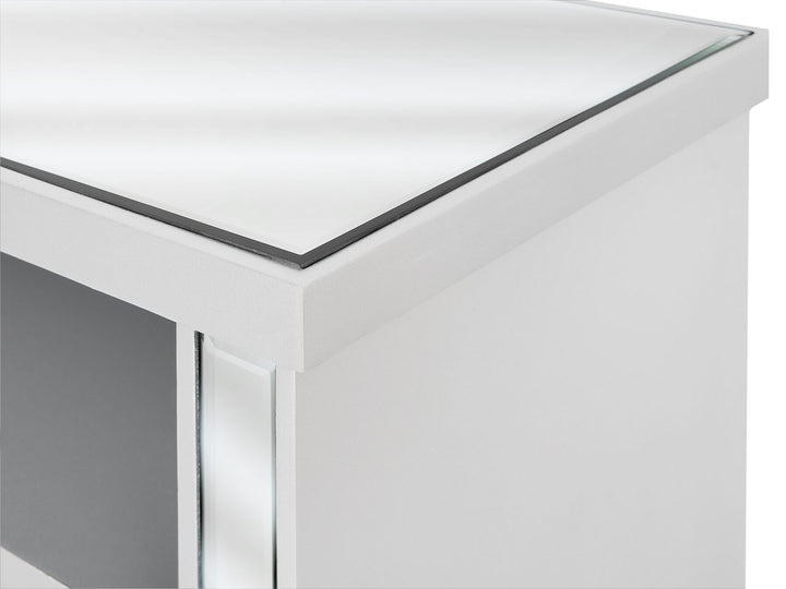 TV Stand Mirrored Silver Kyler