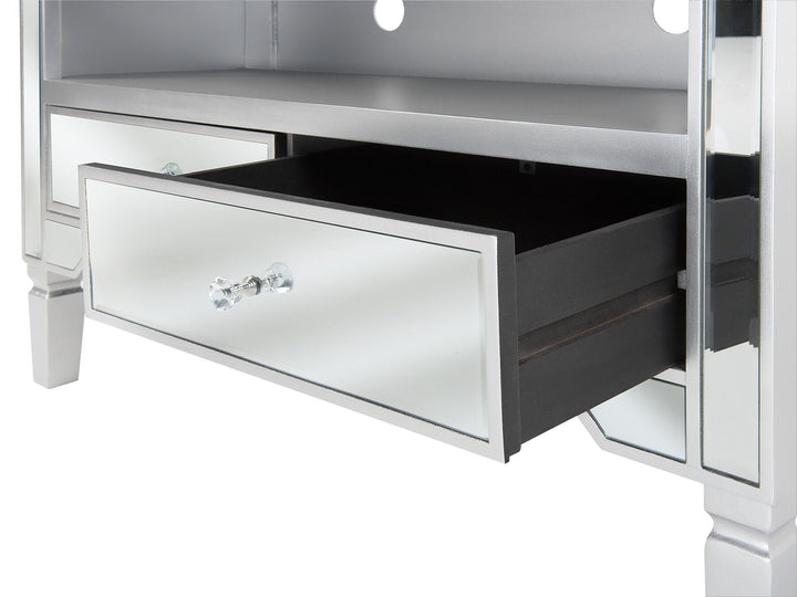 TV Stand Mirrored Silver Kyler