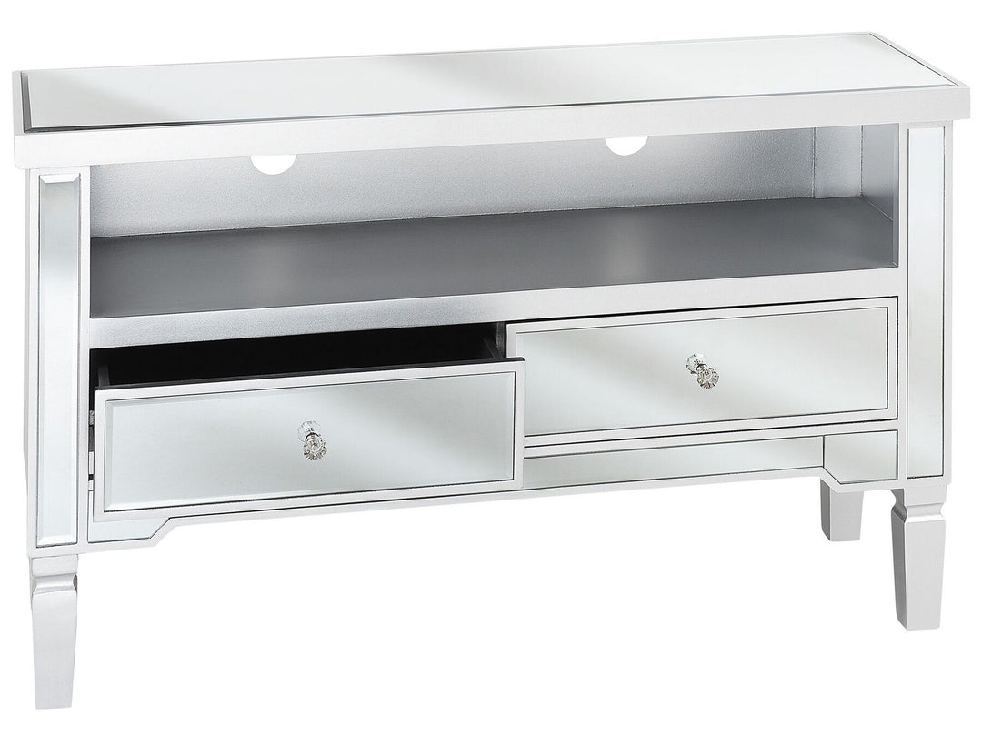 TV Stand Mirrored Silver Kyler