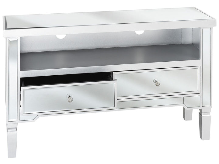 TV Stand Mirrored Silver Kyler