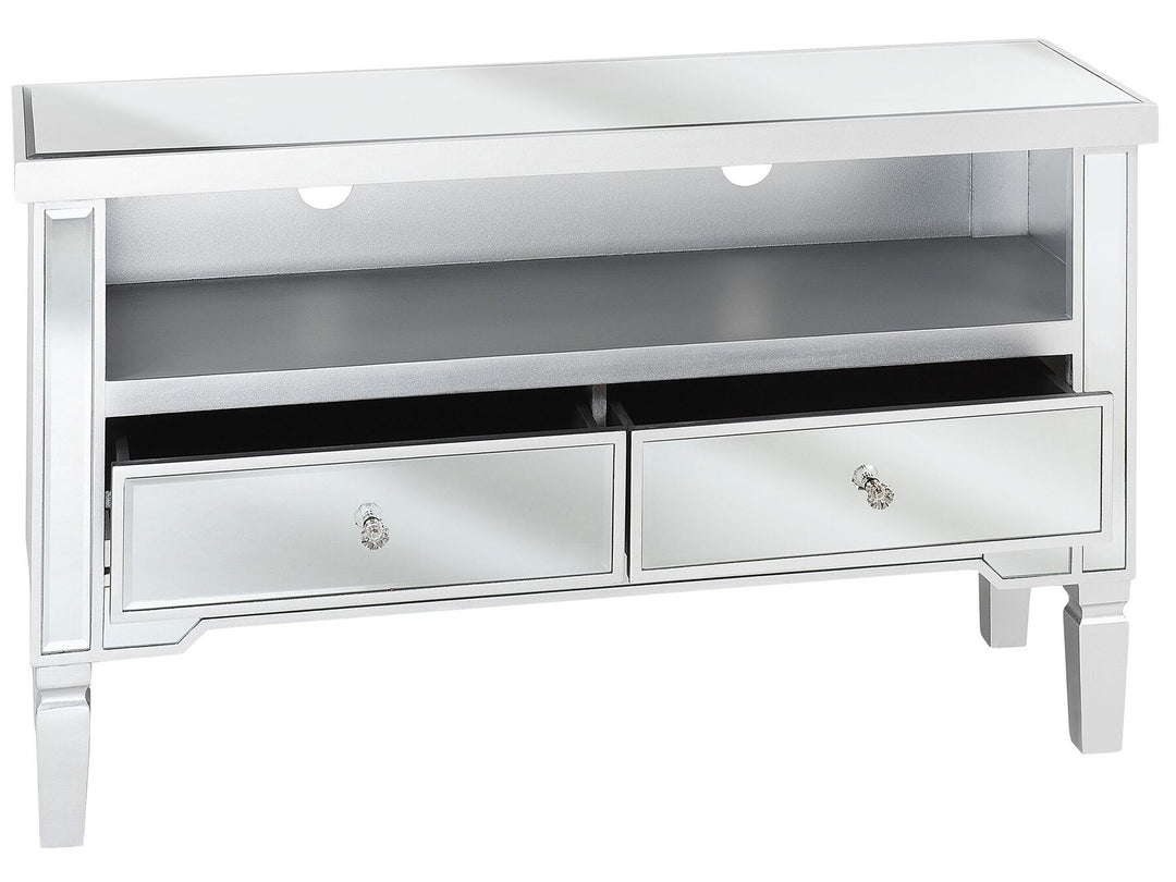TV Stand Mirrored Silver Kyler