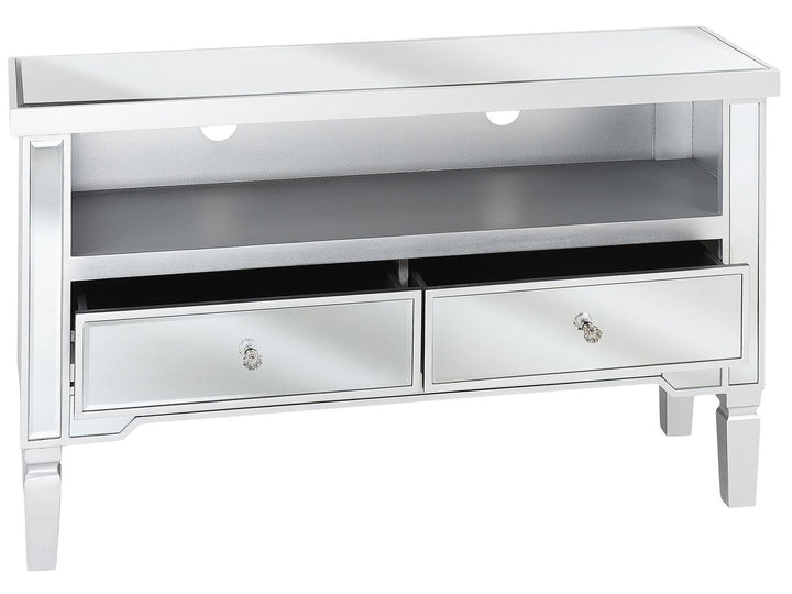 TV Stand Mirrored Silver Kyler